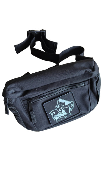 DnB Happy Cross Body Bum Bag - Drum and Bass Festival Bag | Qravers London