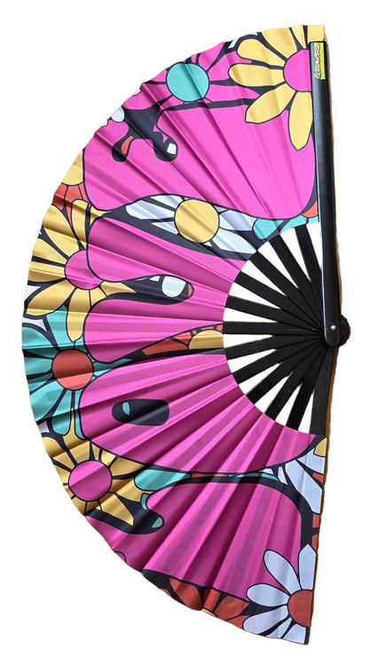 Giant Bamboo Clack Fan – LOVE Rave Design | Festival Accessory