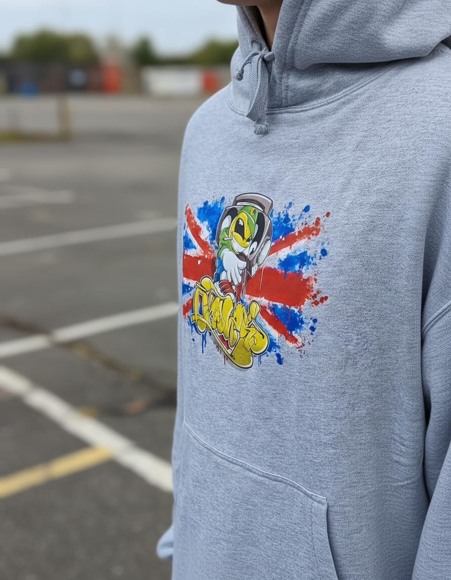 Skribz Hoodie - Close Crop Blurred Background