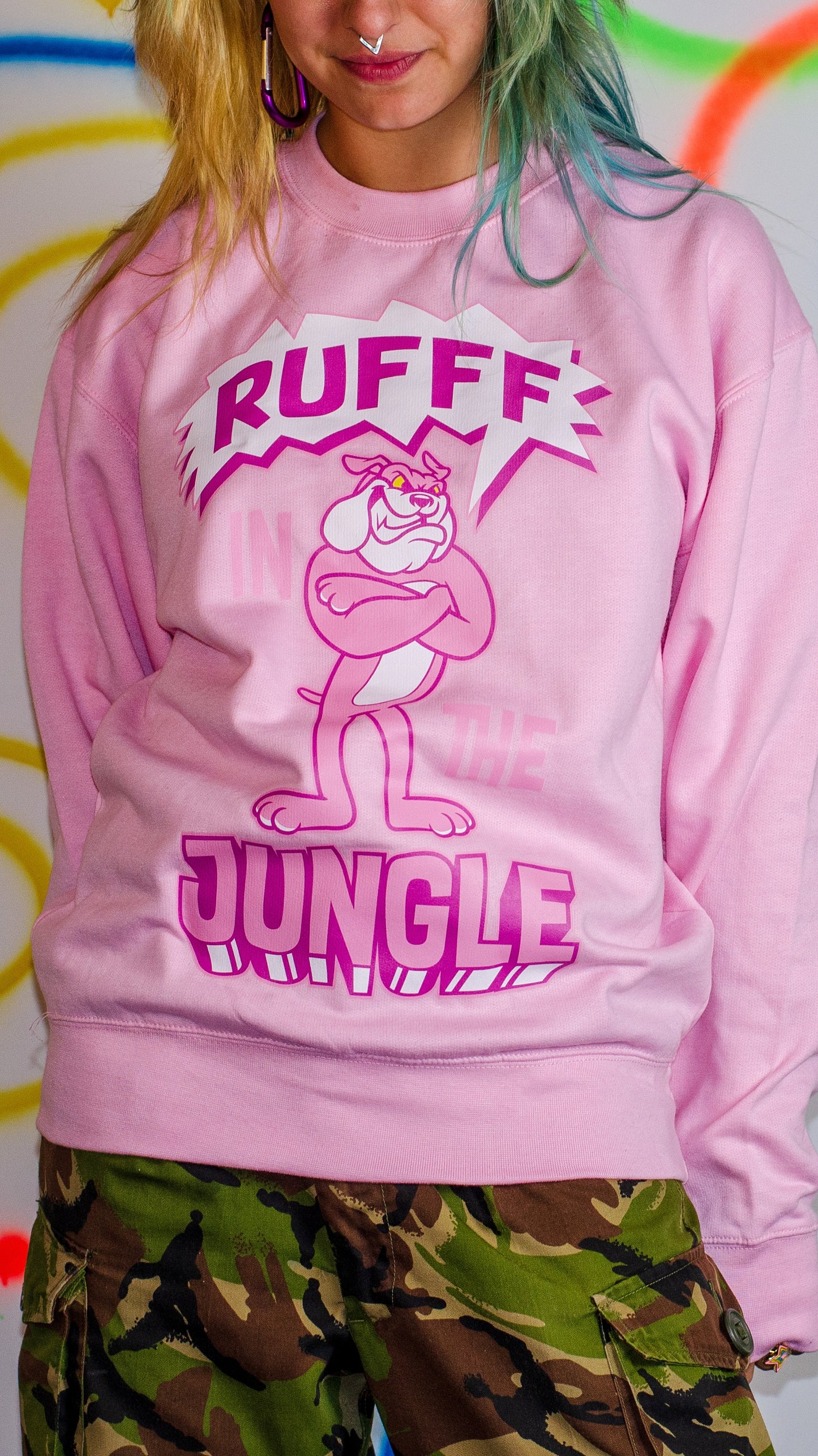 Ruff In The Jungle Sweat Pink
