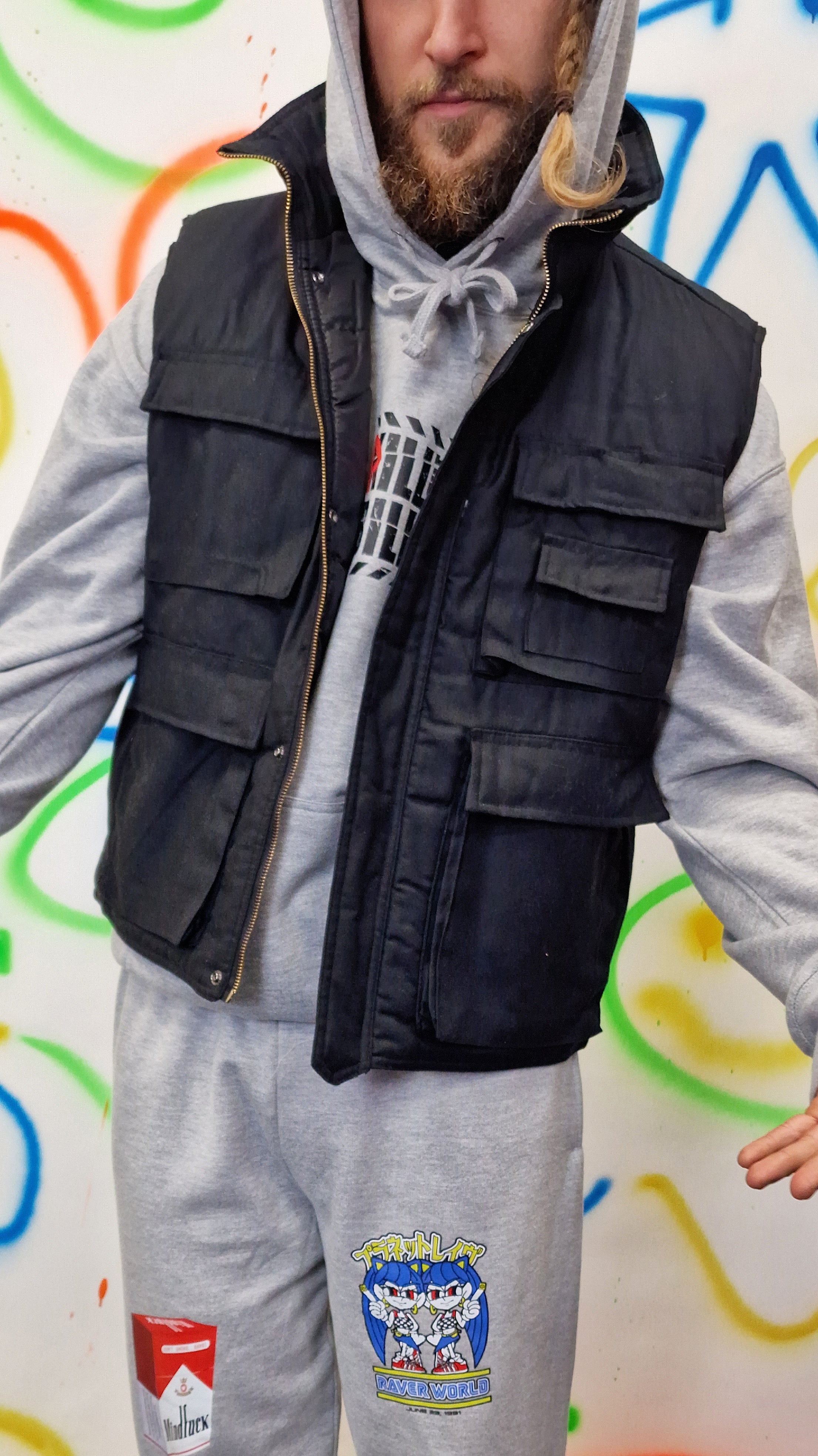 Mesh Rave Gillet Rave-Ready Jackets & Gilets: Military-Grade Durability from Qravers
