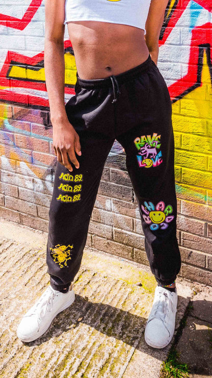 4 Print RT Joggingbroek Zwart
