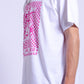 Kool-Rave Pink Short Sleeve Tee White