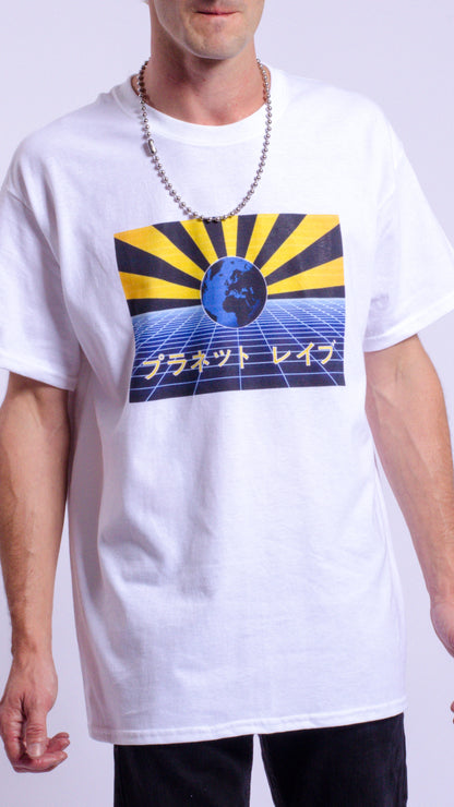 Planet Rave Japan 1 T-shirt met korte mouwen, wit