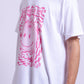 Planet Rave Red Short Sleeve Tee White