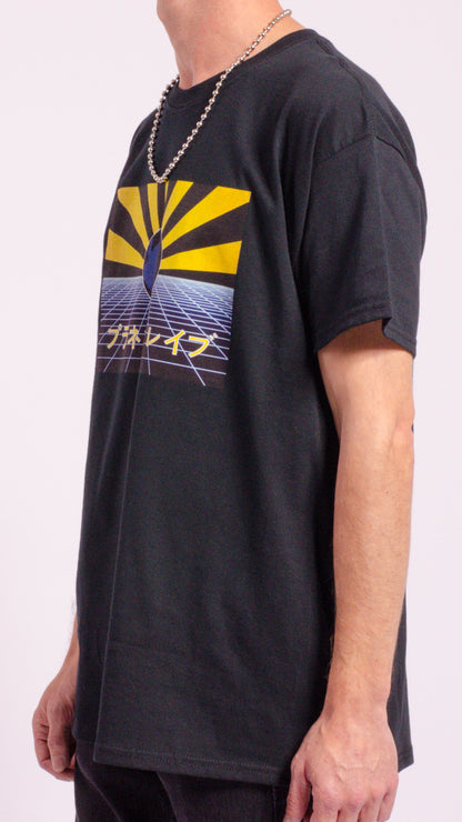Planet Rave Japan 1 T-shirt met korte mouwen, zwart