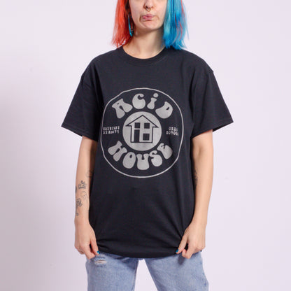 Acid House Glow In The Dark Short Sleeve Tee Black