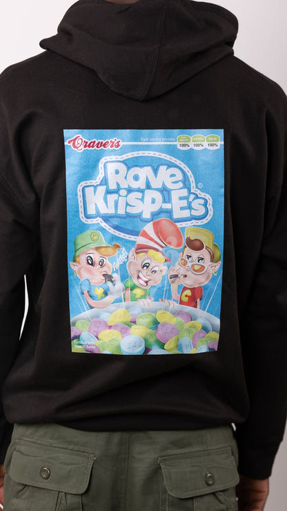 Rave Krispes Voor- en Achterkant Hoody Zwart