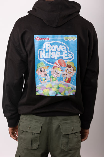 Rave Krispes Voor- en Achterkant Hoody Zwart