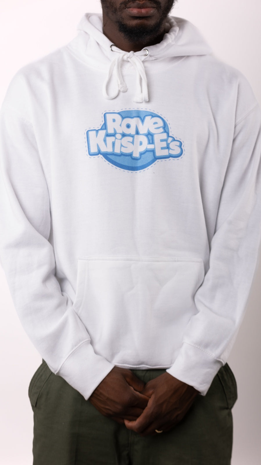 Rave Krispes Front & Back Hoody White
