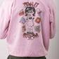 Planet Rave Japan 3 Front & Back Print Hoody Pink
