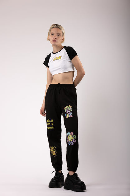 4 Print RT Joggingbroek Zwart