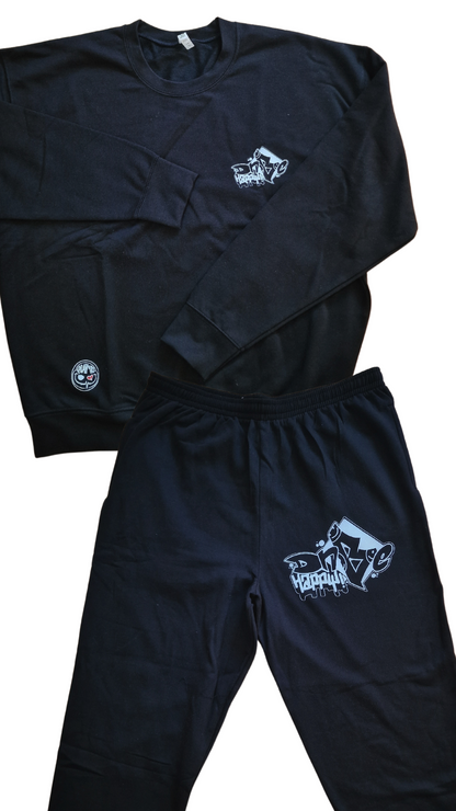 DnBe Happy Graff Joggers Black