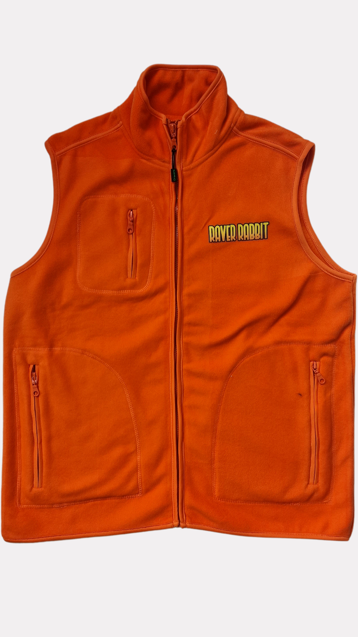 Raver Rabbit Fleece Bodywarmer Gilet Jacket Orange