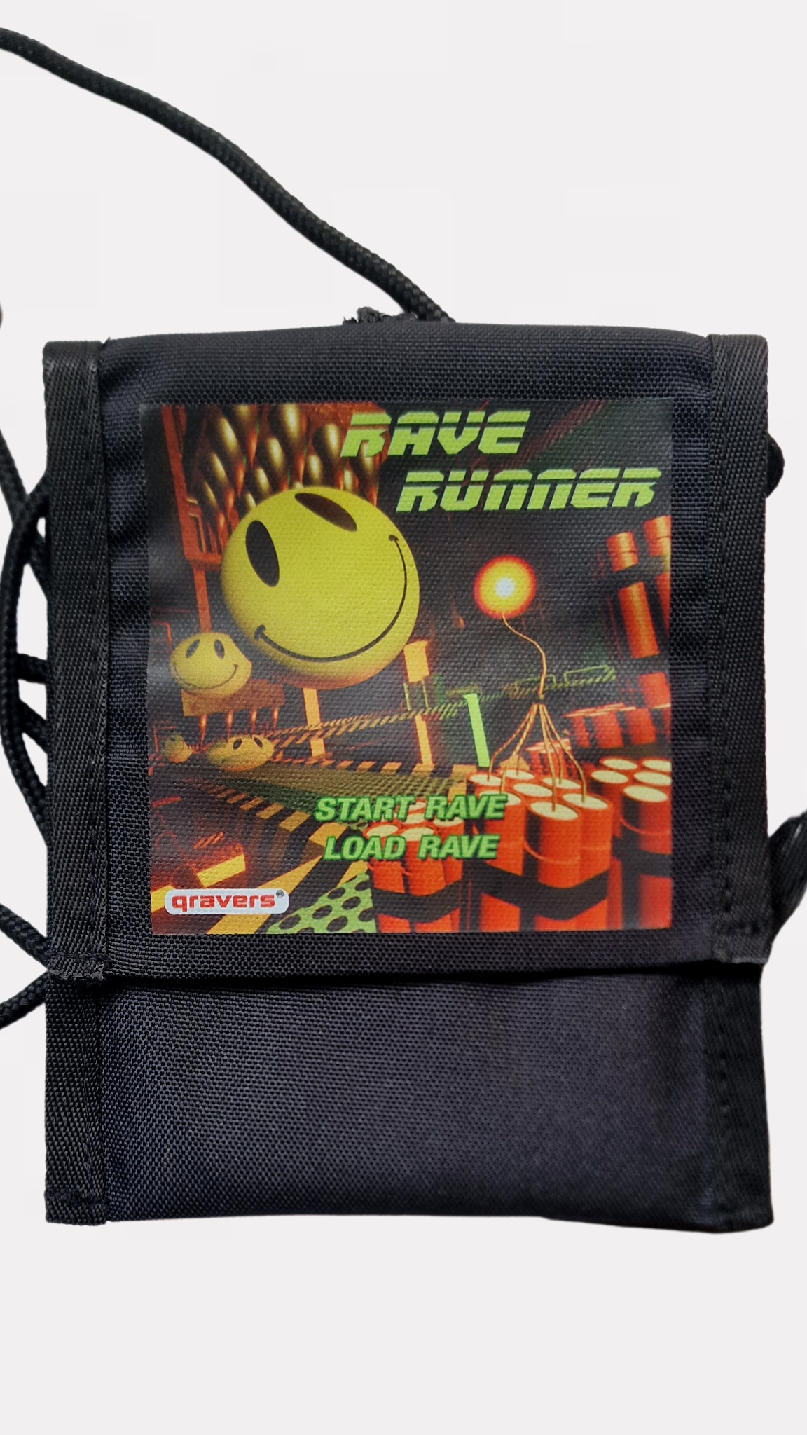 Rave Runner 3D Cross Body Bag Black